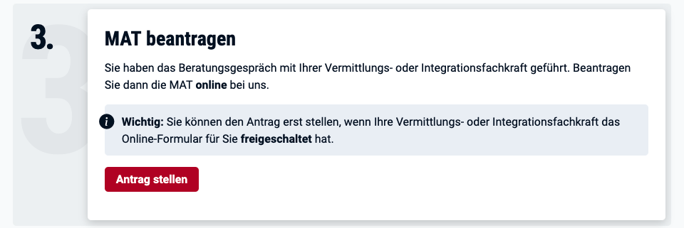 AVGS online beantragen