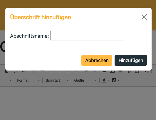 Neues Kapitel hinzufügen