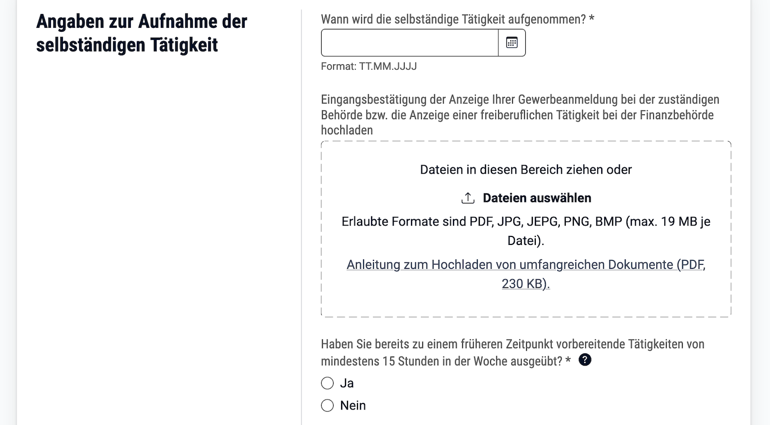 Teil 3 Antrag auf Gründungszuschuss