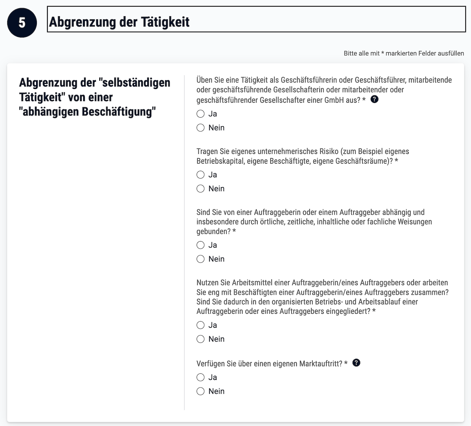 Teil 5 Antrag auf Gründungszuschuss